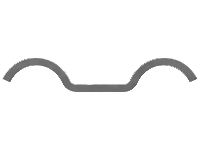 Зажим двойной полукольцевой для трубы с внутренним диаметром 38 мм