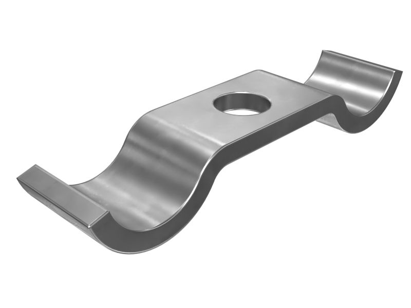 7D-4108: Седловидный полухомут для двух трубок, 26,00 мм