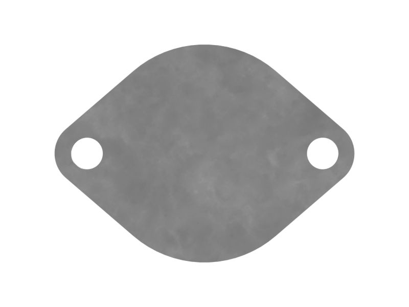 Монтажная фланцевая крышка толщиной 9,52 мм с креплением на двух болтах