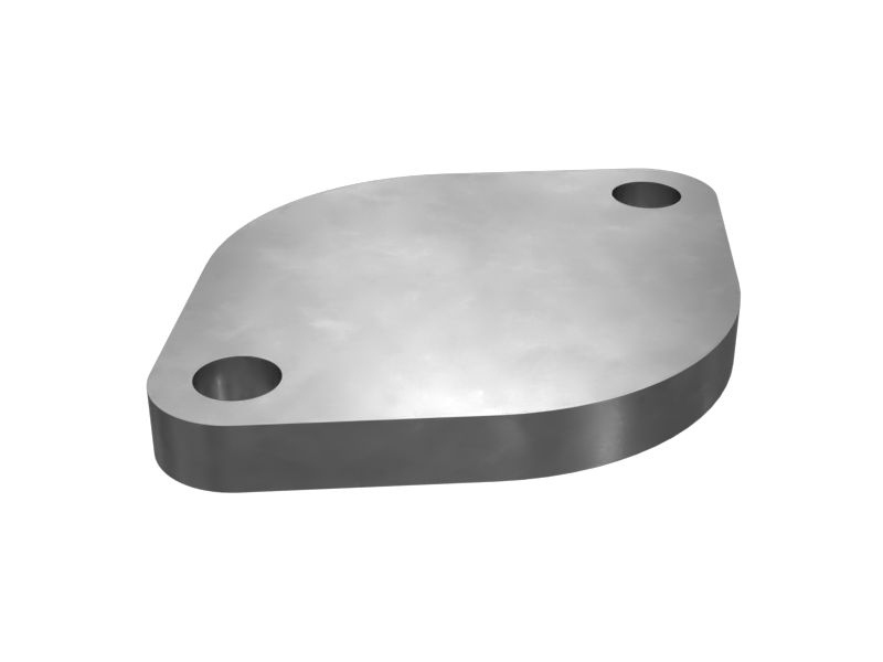 Монтажная фланцевая крышка толщиной 9,52 мм с креплением на двух болтах