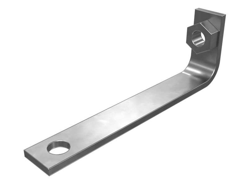 118-6878: Монтажный кронштейн толщиной 4 мм под углом 90 градусов