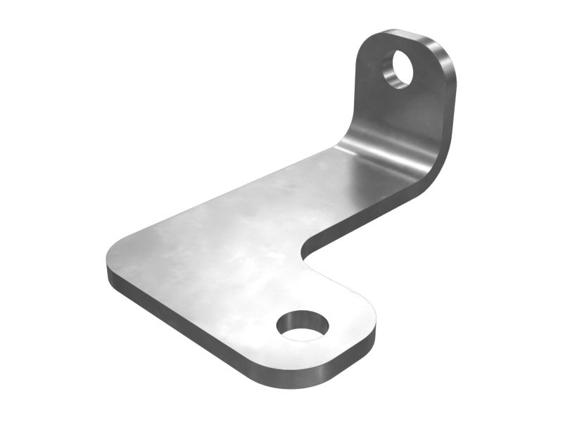 Кронштейн для прокладки труб под углом 90 градусов толщиной 6 мм