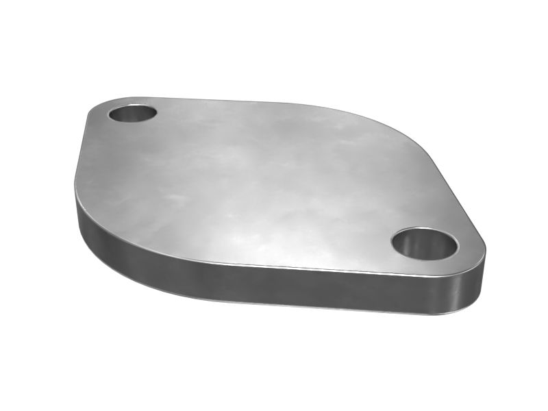 Монтажная фланцевая крышка толщиной 9,52 мм с креплением на двух болтах