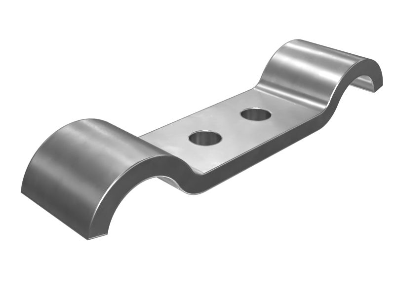 Половинный зажим для двойной трубки с внутренним диаметром 26,00 мм