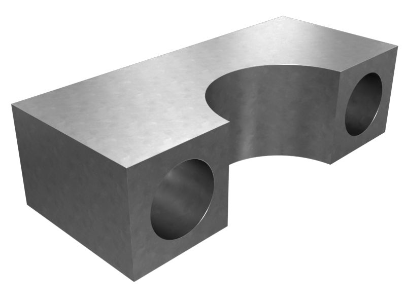 8X-1141: Корпус зажима для одной трубки с внутренним диаметром 38,00 мм