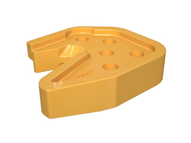 Направляющая с правой стороны для подъема чаши скребка