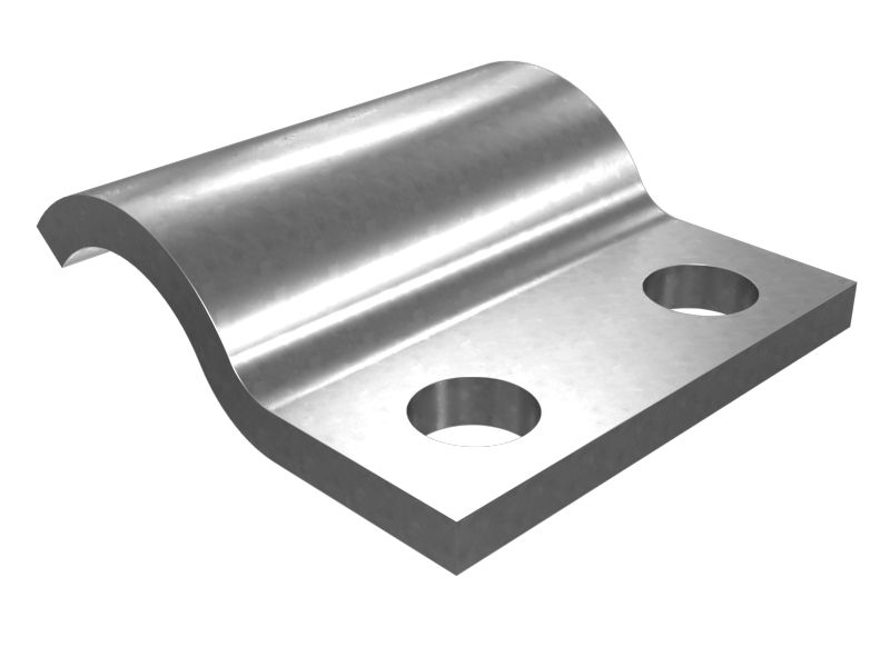 Половинный зажим для одной трубки с внутренним диаметром 42,80 мм