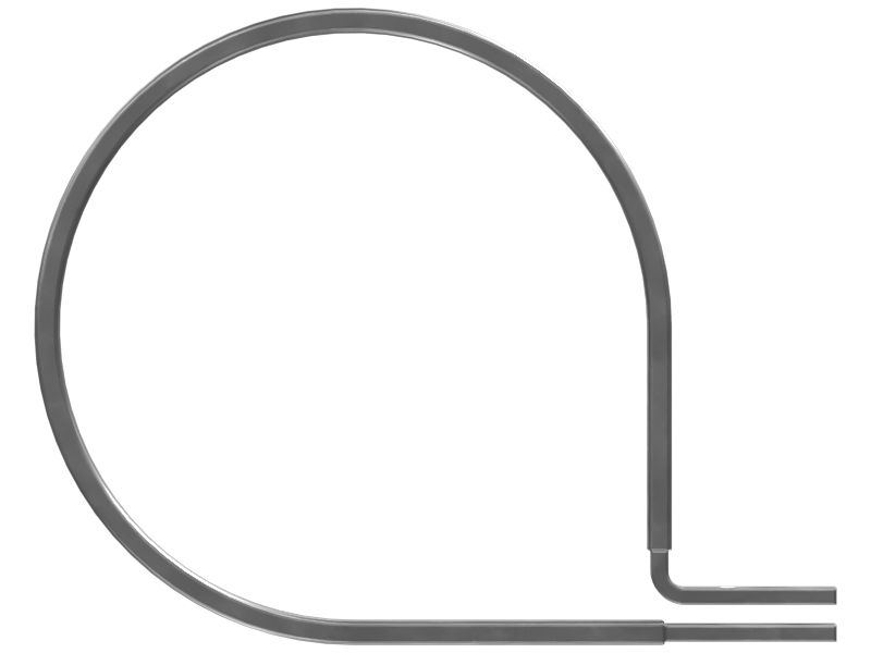 Полухомут для одной трубки, внутренний диаметр 88,90 мм