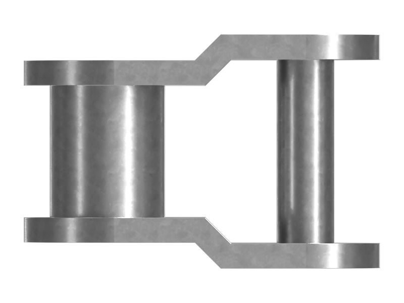 Привод конвейера с одинарным шагом смещенного звена