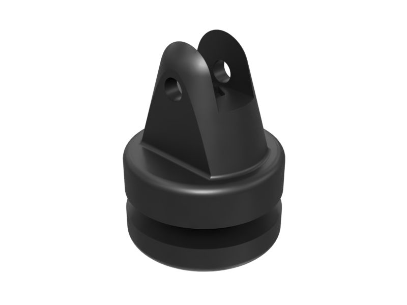 Крепление защелки двери кабины