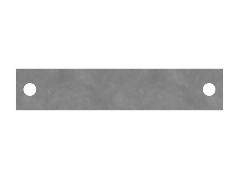 125-9477: 5 mm tyk monteringsplade med to bolte