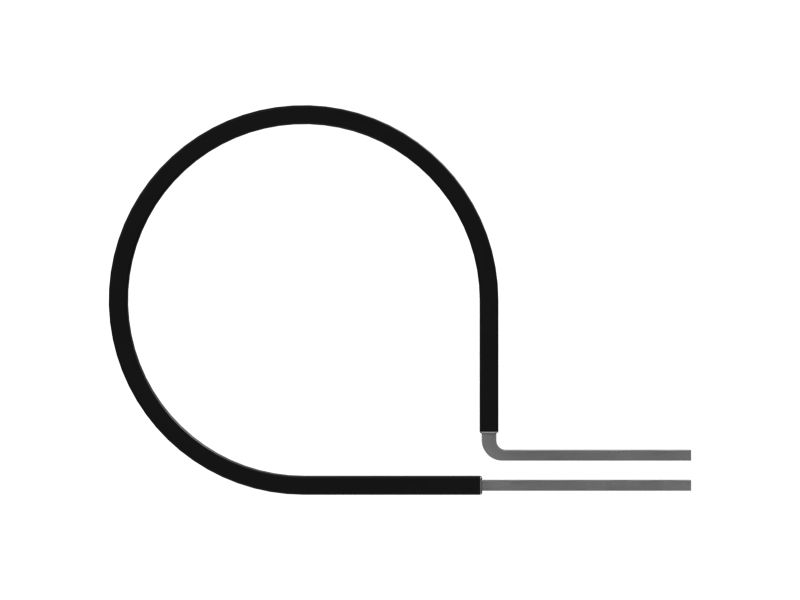 127-4837: 8.90mm Inner Diameter Single Tube Half Loop Clip | CATCorp