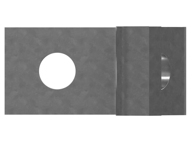 Однотрубный стальной патрубок с отверстиями