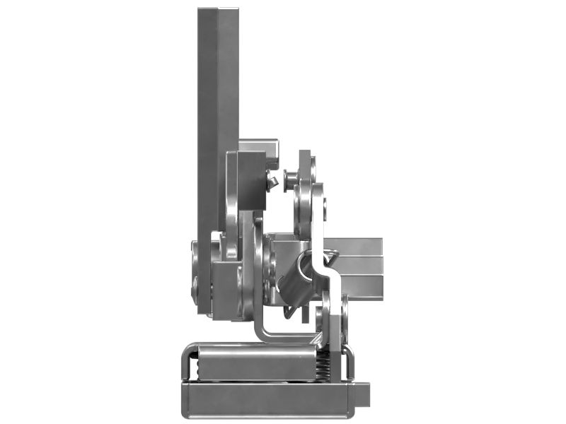 Поворотная защелка двери кабины