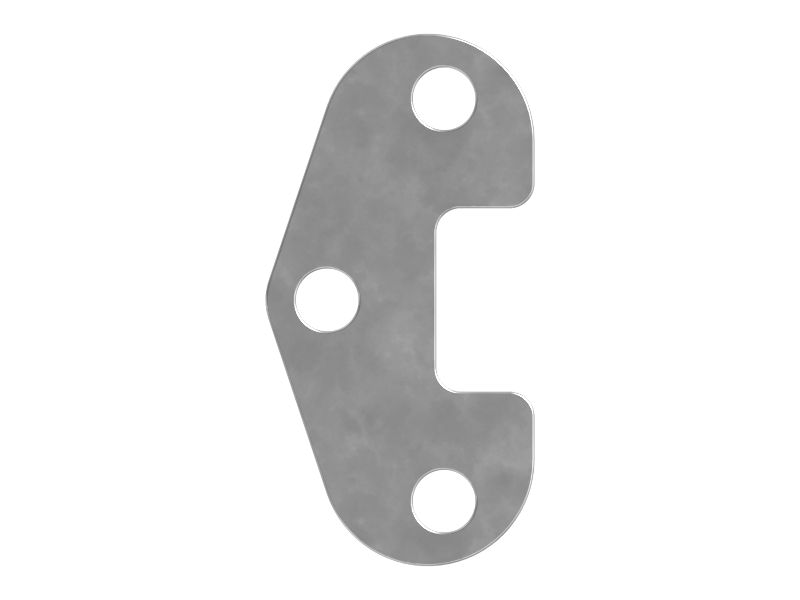 Опорная пластина с креплением на трех болтах, толщина 10 мм