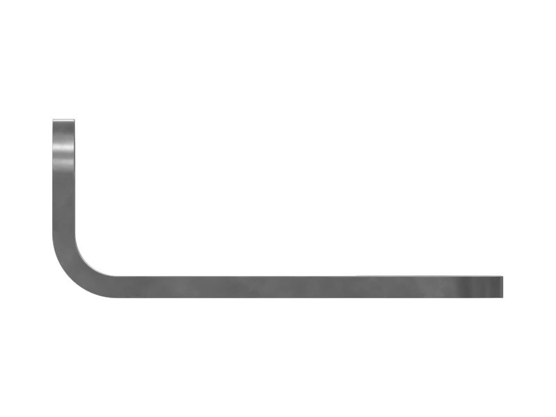 Кронштейн для прокладки труб под углом 90 градусов толщиной 6 мм