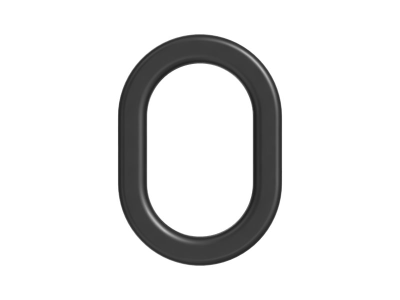 Резиновая овальная втулка центрального отверстия высотой 22,00 мм