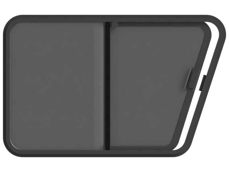 Стекло окна двери кабины, высота 800,93 мм