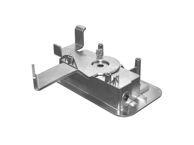 111-1353: Стальная дверная ручка с защелкой