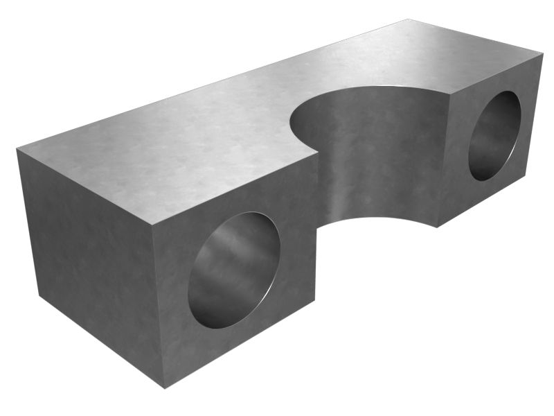 8X-1142: Корпус зажима для одной трубки с внутренним диаметром 31,60 мм