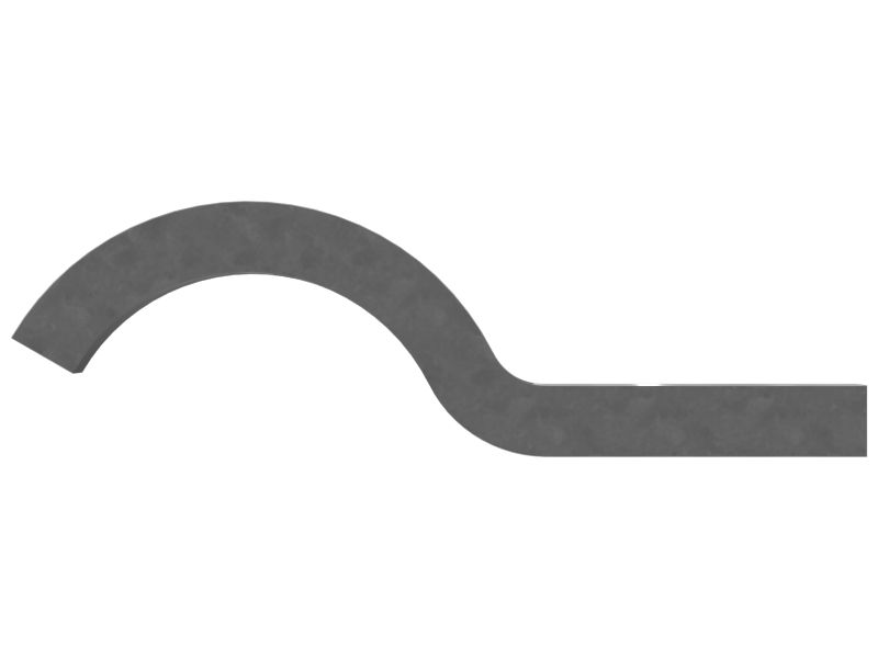 Одинарный трубчатый полузажим с внутренним диаметром 34,00 мм