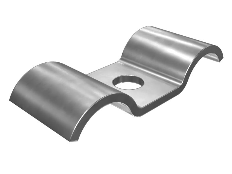 Зажим двойной полукольцевой для трубы с внутренним диаметром 38 мм