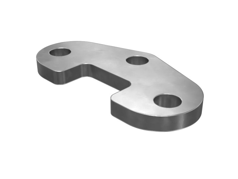 Опорная пластина с креплением на трех болтах, толщина 10 мм