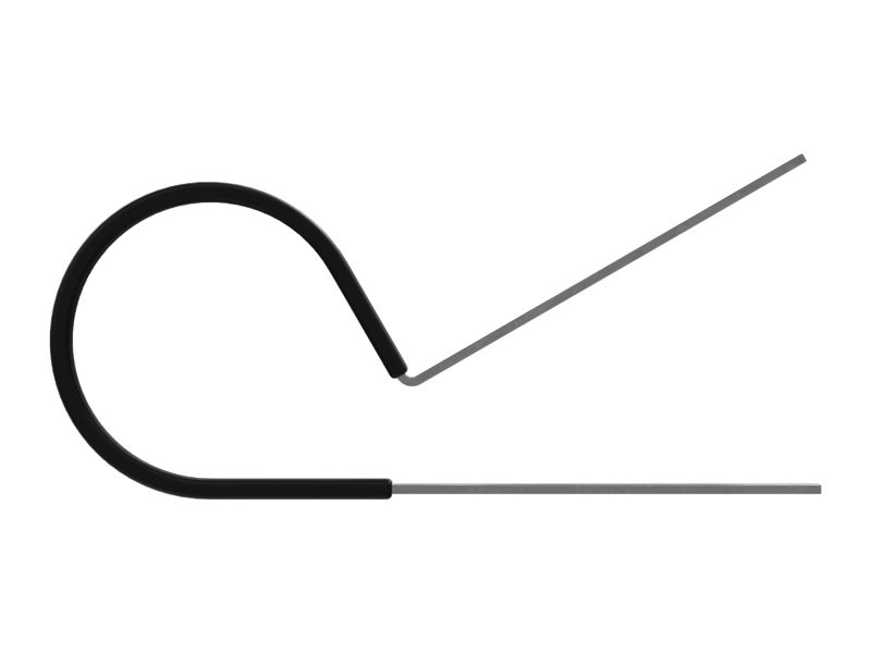 Зажим для одной трубки с внутренним диаметром 25,40 мм