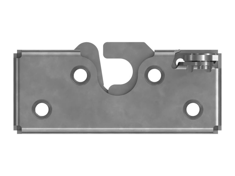 Поворотная защелка двери кабины