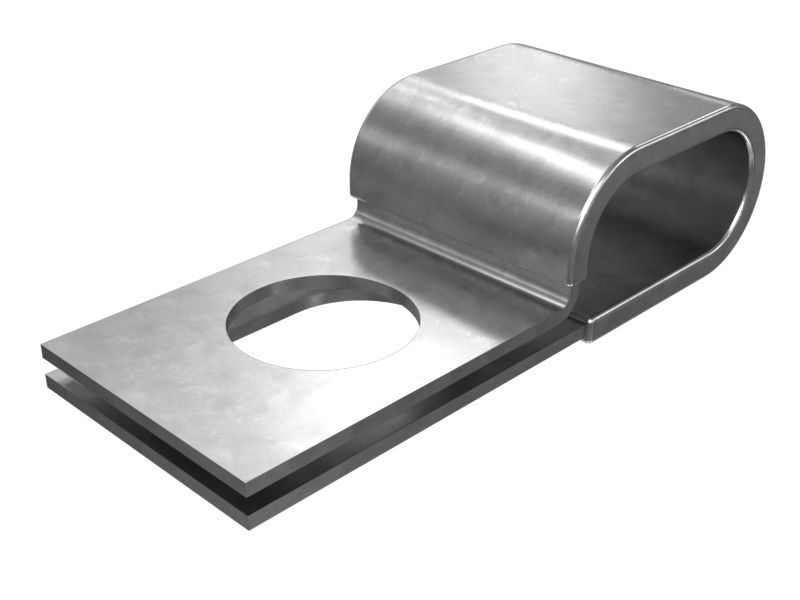 Зажим для двух труб с внутренним диаметром 12,70 мм