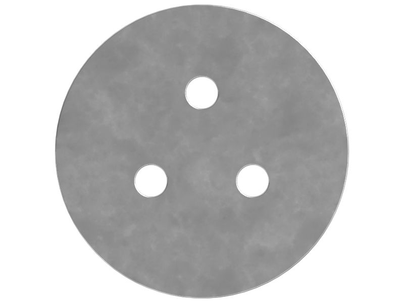 Стальной круглый фиксатор, наружный диаметр 127 мм