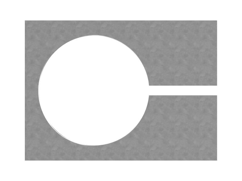 Стальной однотрубный зажим с внутренним диаметром 45,20 мм