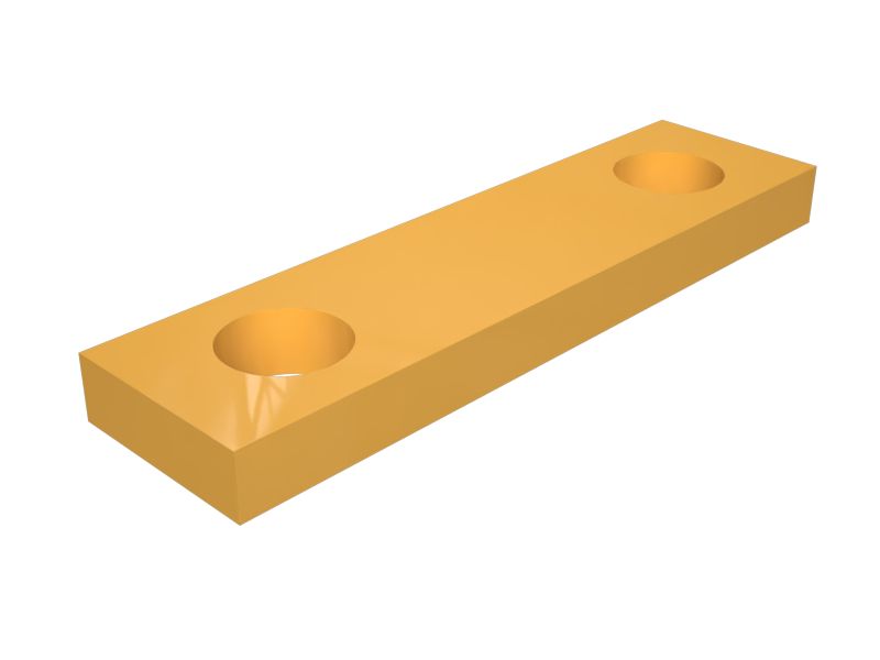 Монтажная планка толщиной 8 мм