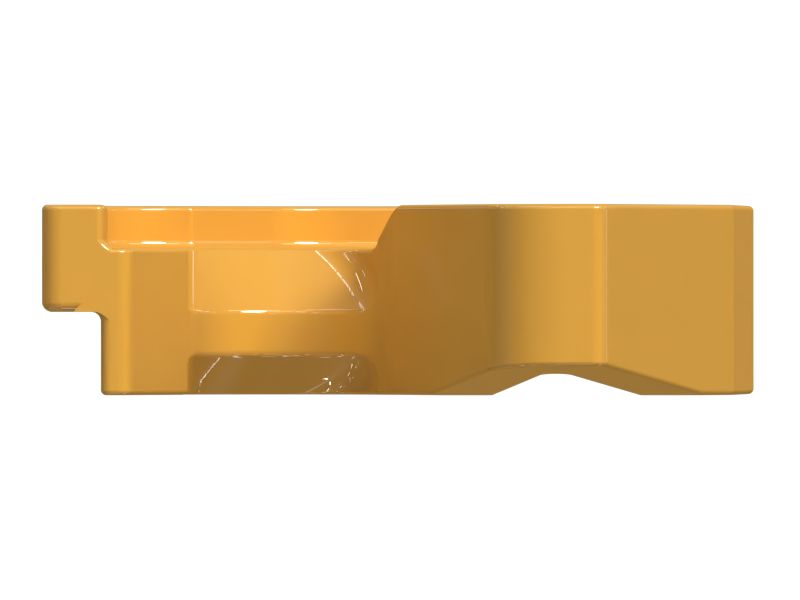 Направляющая с правой стороны для подъема чаши скребка