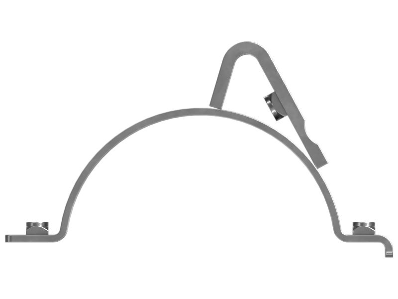 Опора трубопровода цилиндра с внутренним диаметром 169 мм