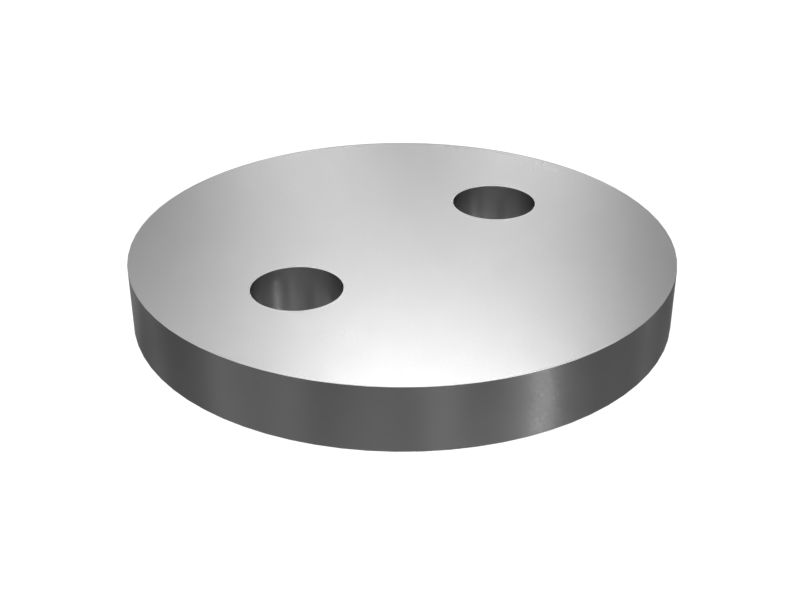 Крепежная пластина с двумя болтами толщиной 16 мм