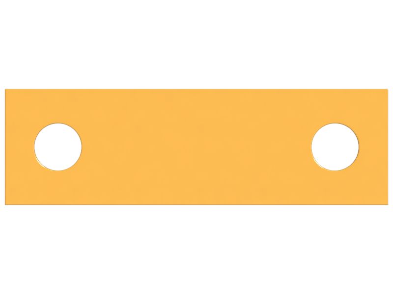 Монтажная пластина с двумя болтами толщиной 12 мм