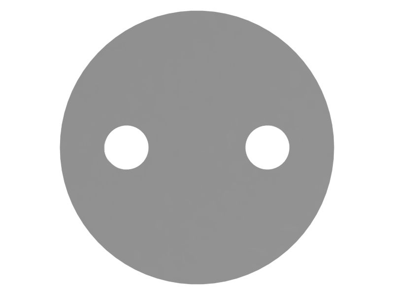 Крепежная пластина с двумя болтами толщиной 16 мм