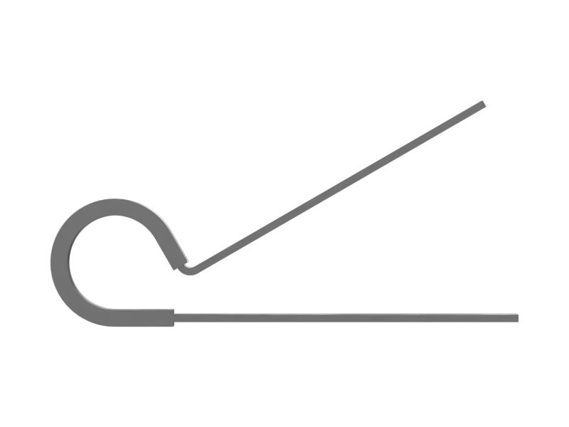 Петлевой хомут для одной трубы с внутренним диаметром 9,52 мм
