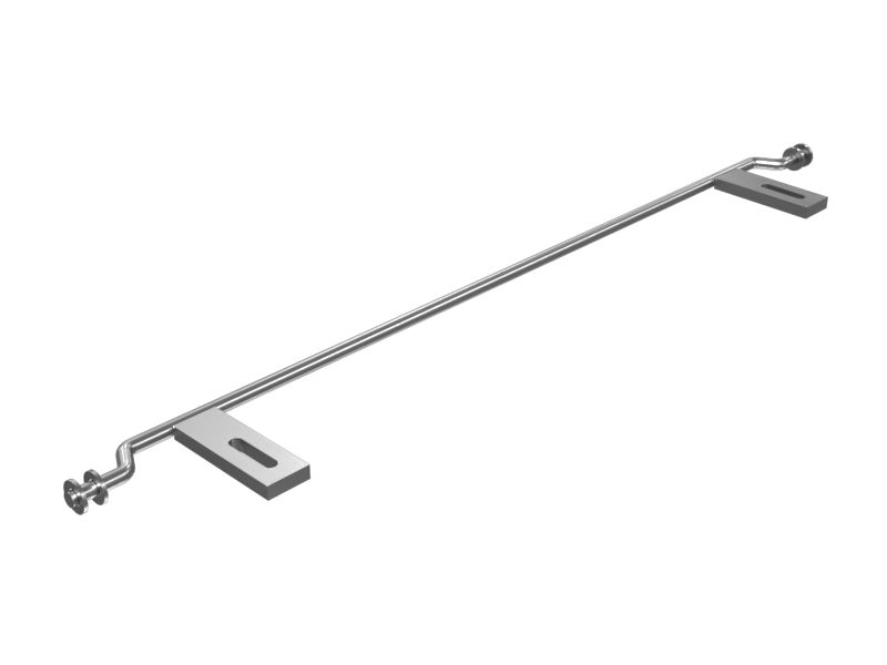 164-9858: Стержень скребка с гладким вальцом