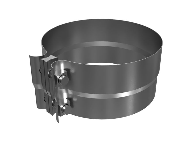 Ступенчатый зажим глушителя, внутренний диаметр 155,3 мм