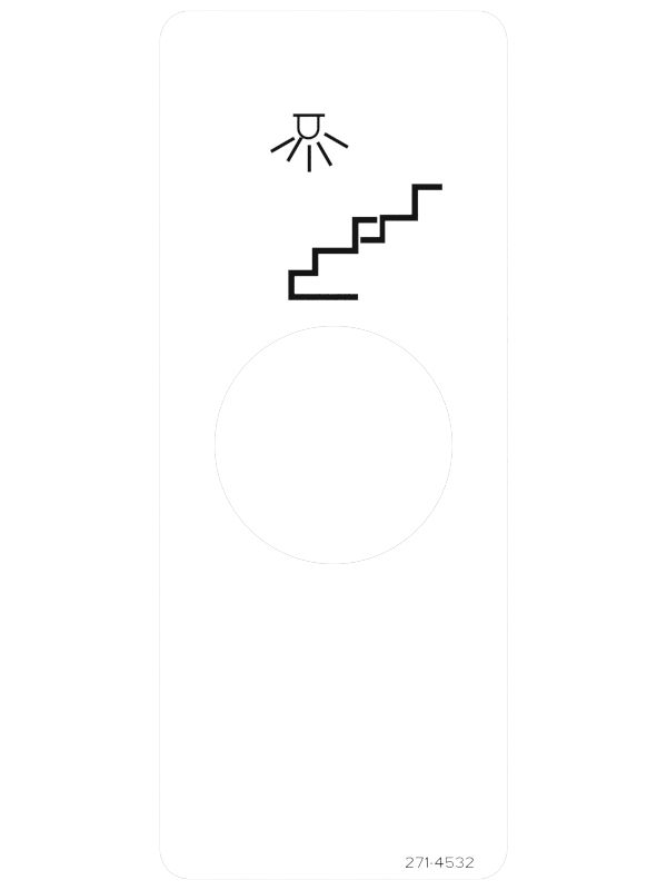 Наклейка освещения лестницы