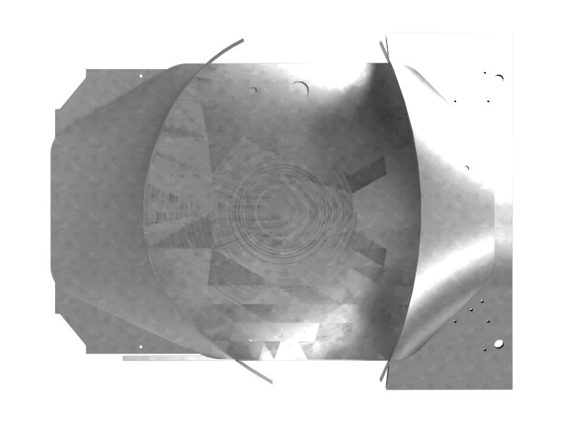 Стекло двери, высота 1164,30 мм