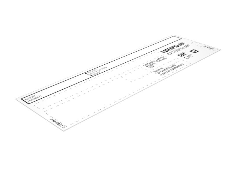 239-6987: Табличка идентификационная