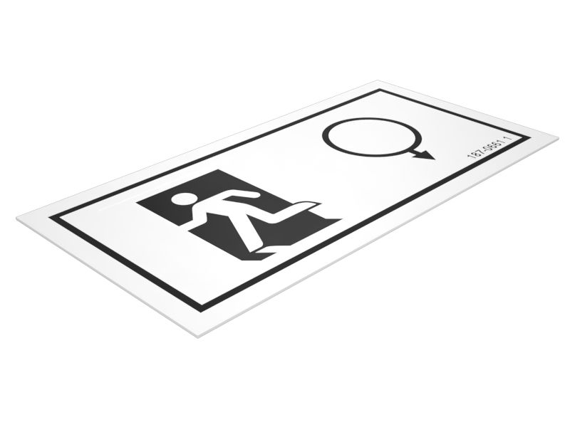 Наклейка информационная