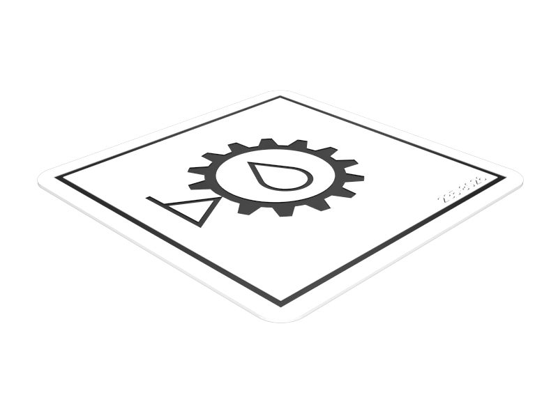 Наклейка уровня масла