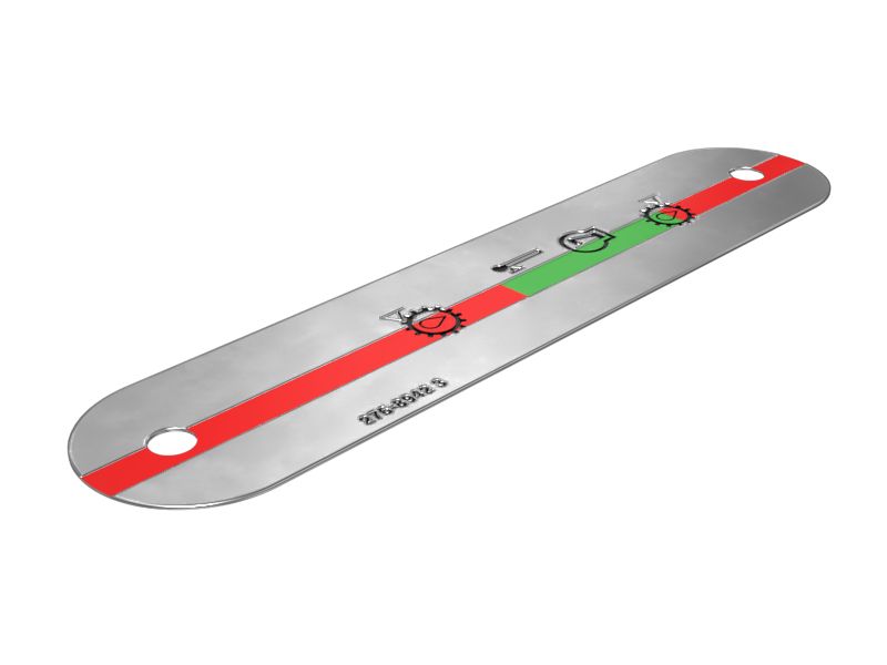 276-8942: Нижняя пластина уровня масла с картером длиной 153 мм