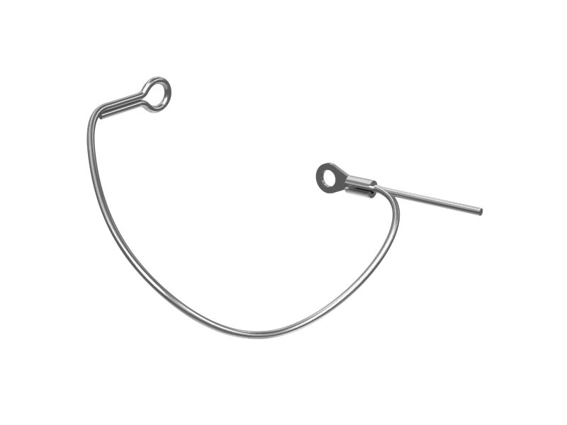 Трос стропа с кольцевым зажимом на конце