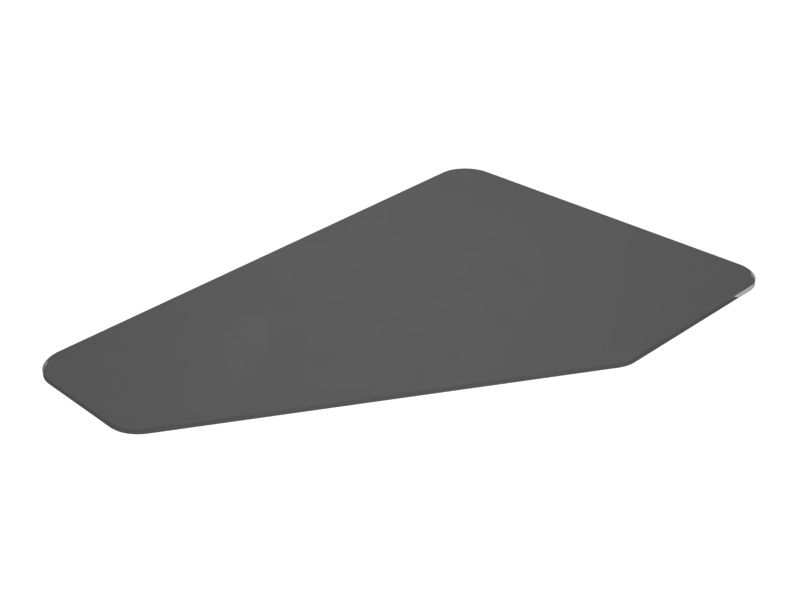 150-5105: Безосколочное стекло для передней двери кабины, толщина 5,84 мм