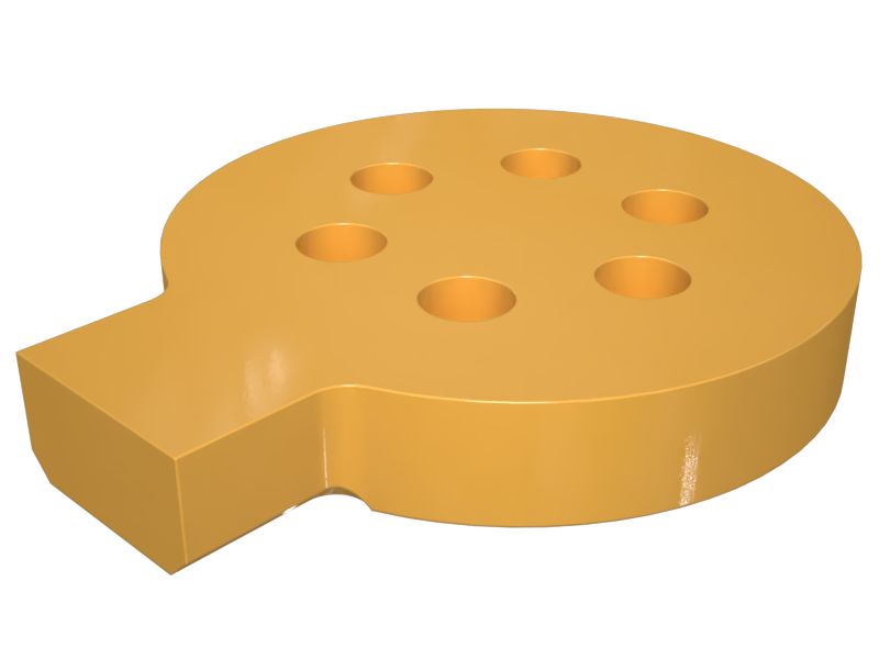 150-3981: Монтажная пластина с шестью болтами толщиной 30 мм